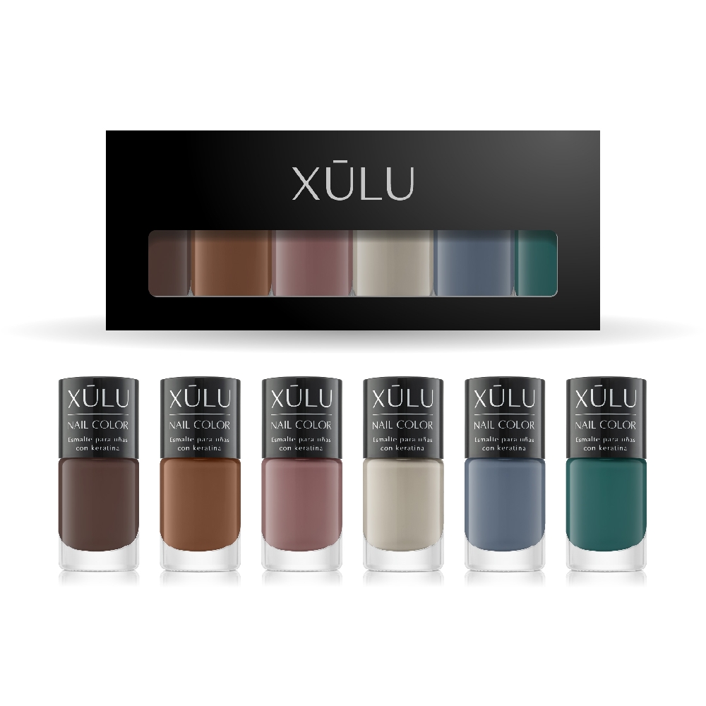 Z81013 X&Uacute;LU PACK x6 ESMALTES NAIL COLOR NORDIKA (6x5)